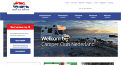 Desktop Screenshot of camperclubnederland.nl